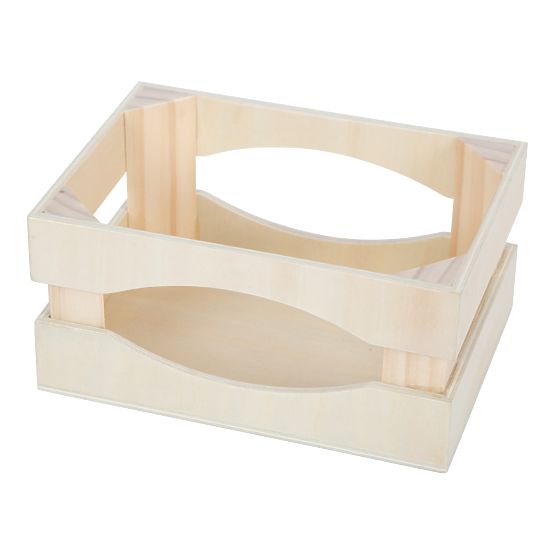 small foot Caisse en bois avec bouteilles de lait Fresh
