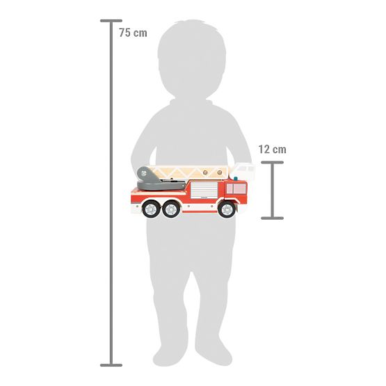 small foot Camion de pompier avec échelle pivotante