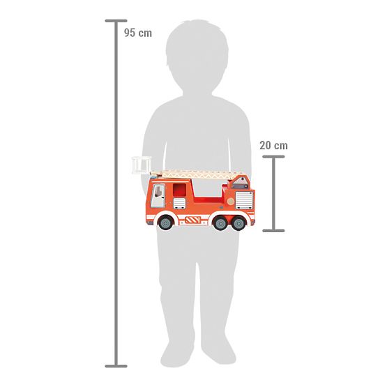small foot Camion de pompiers en bois