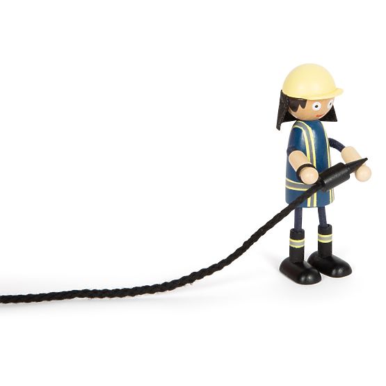 small foot Camion de pompiers en bois