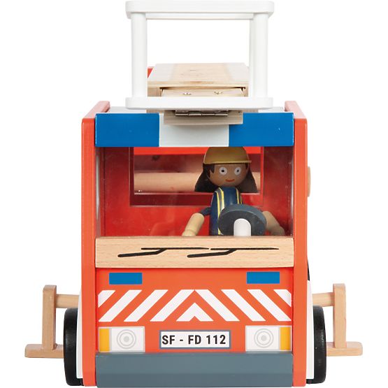 small foot Camion de pompiers en bois