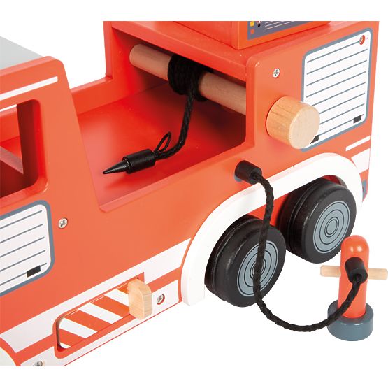 small foot Camion de pompiers en bois