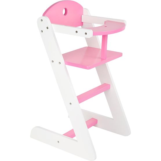 small foot Chaise haute en bois pour poupée dream