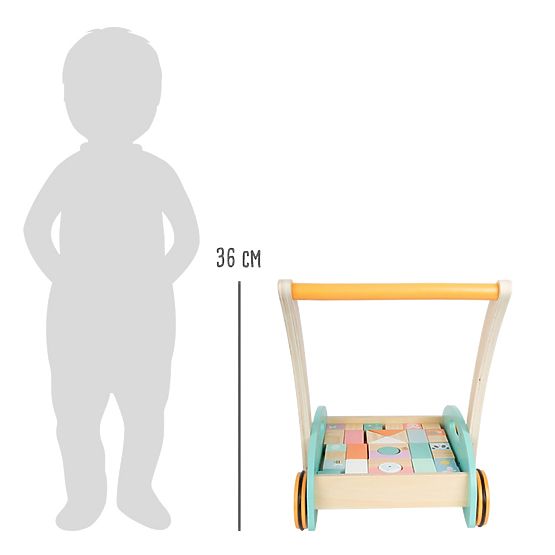 small foot Chariot avec blocs