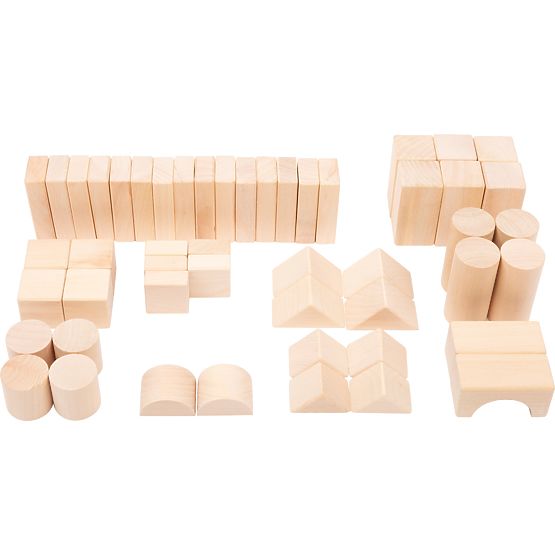 Small Foot Cubes en bois 50 pcs naturel