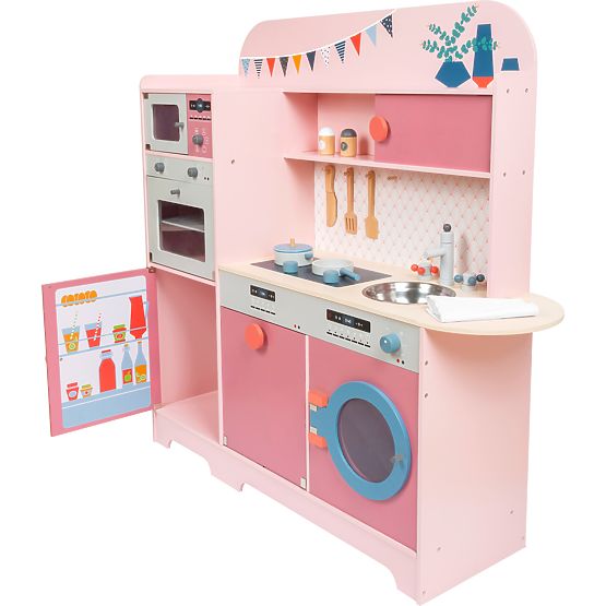 small foot Cuisine en bois Gourmet rose