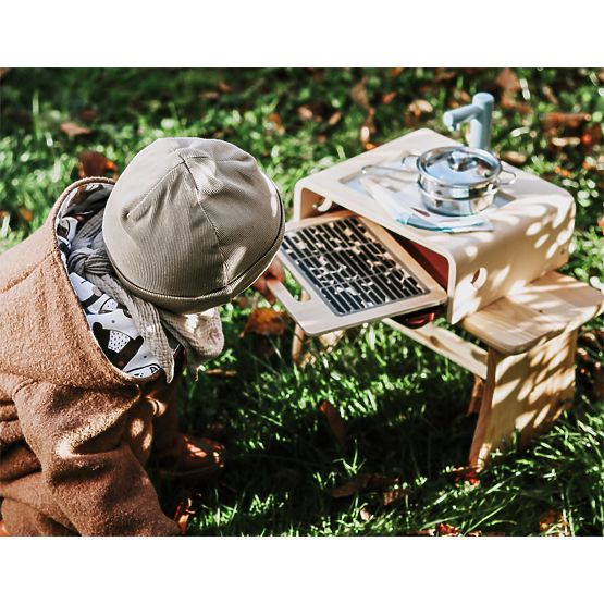 small foot Cuisinière de camping en bois