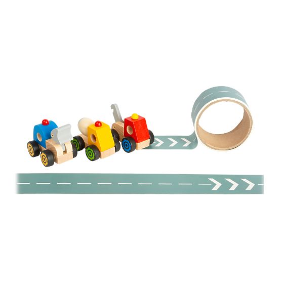 small foot Engin de construction avec route 1 pc