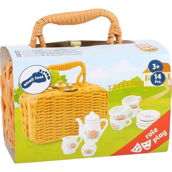 small foot Ensemble à café dans une valise