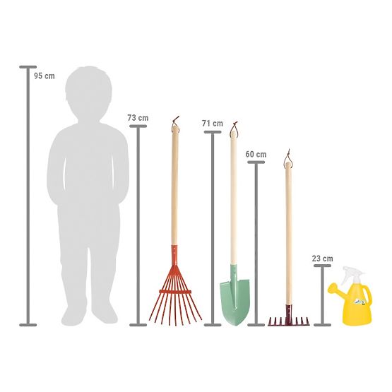 small foot Ensemble d'outils de jardin avec arrosoir Tiny Garden