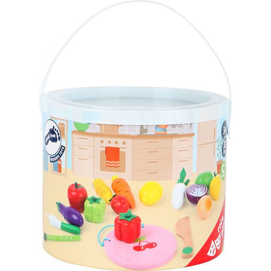 small foot Ensemble de fruits et légumes en bois - emballage endommagé
