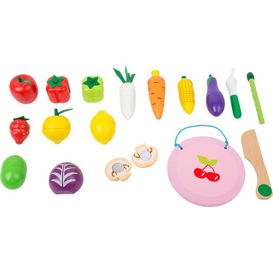 small foot Ensemble de fruits et légumes en bois - emballage endommagé