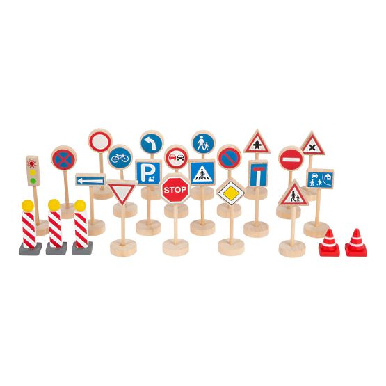 small foot Ensemble de panneaux de signalisation 25 pièces