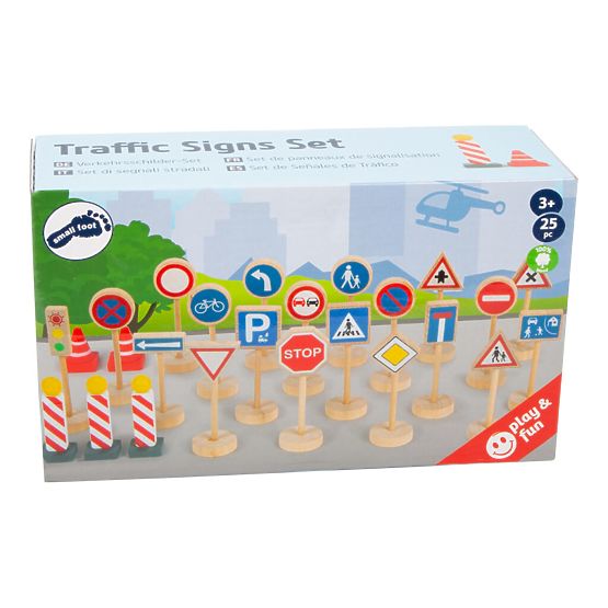 small foot Ensemble de panneaux de signalisation 25 pièces