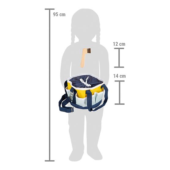 small foot Ensemble de soins pour chevaux avec sac