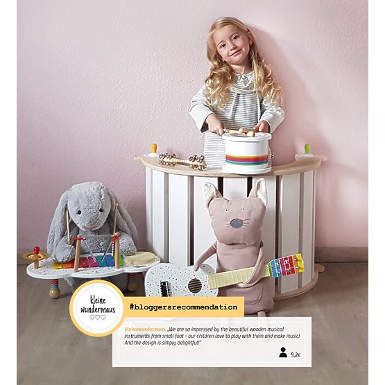 small foot Ensemble musical en bois avec pois