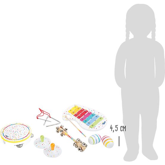 small foot Ensemble musical en bois avec pois