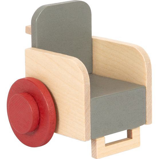 small foot Figurines en bois famille avec fauteuil roulant
