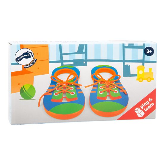 Small Foot Game Attachez vos lacets Une paire de chaussures