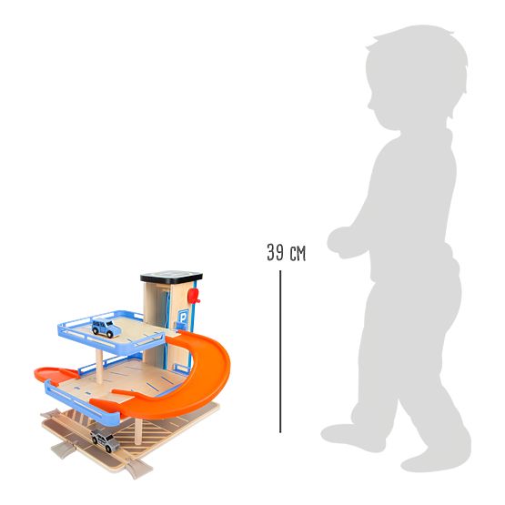small foot Garage en bois à étages avec ascenseur