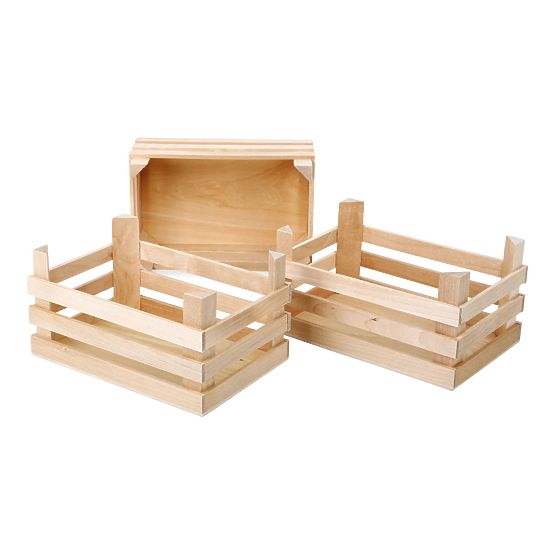 small foot Grand ensemble de caisses de transport alimentaire 3 pcs