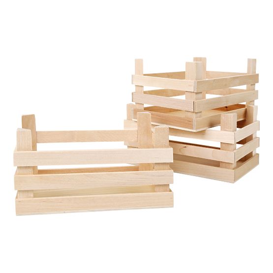 small foot Grand ensemble de caisses de transport alimentaire 3 pcs
