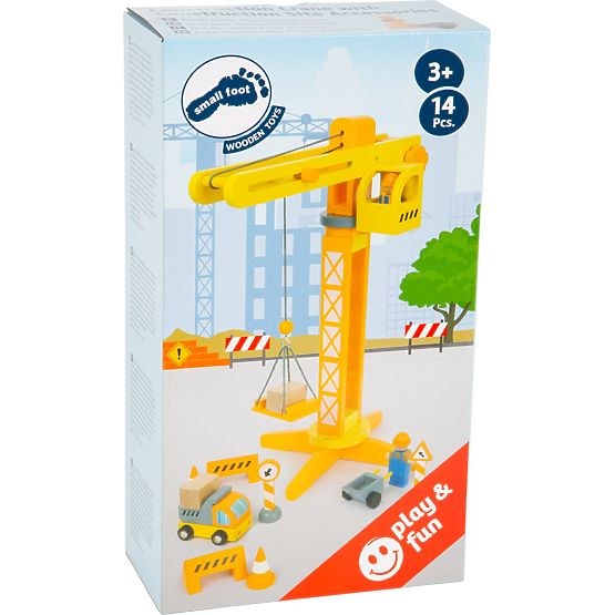 small foot Grue en bois avec accessoires