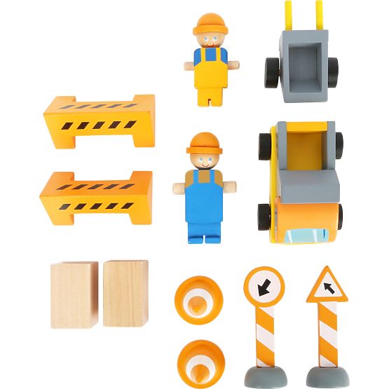 small foot Grue en bois avec accessoires