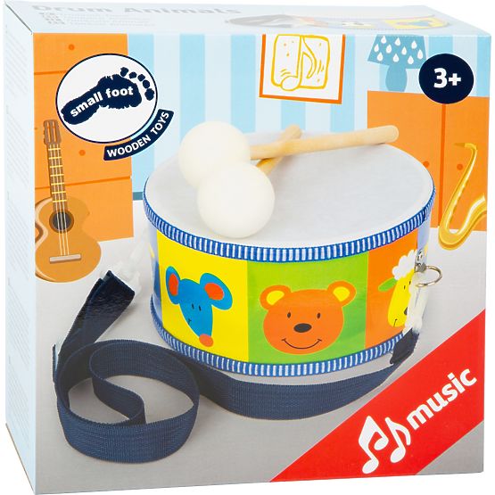 Small Foot Instruments de musique en bois pour enfants tambours animaux
