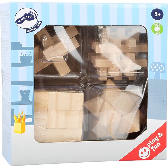 Small Foot Puzzles en bois set 4 pcs