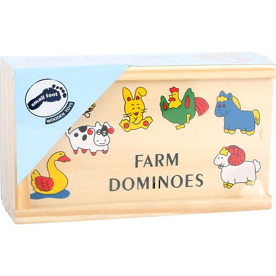 Small Foot Jeux en bois Domino ferme plus petit