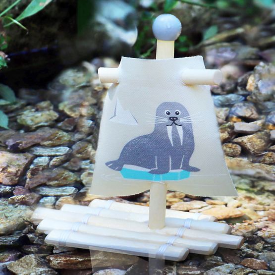 small foot Jouet de bain - radeau morse