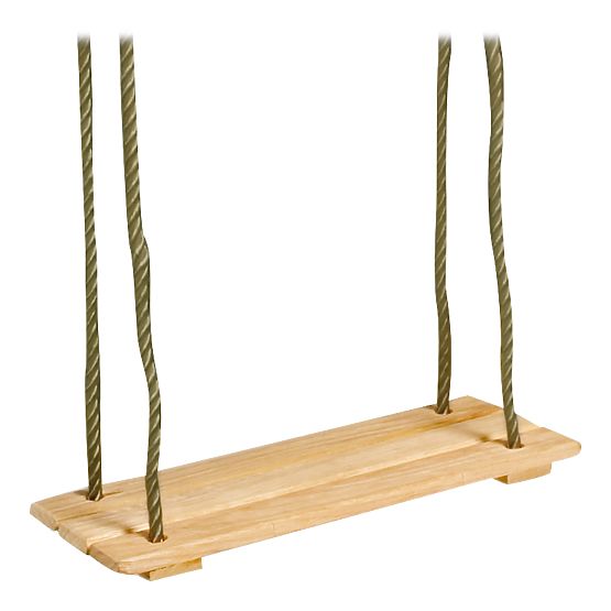 small foot Jouets d'extérieur en bois balançoire naturelle