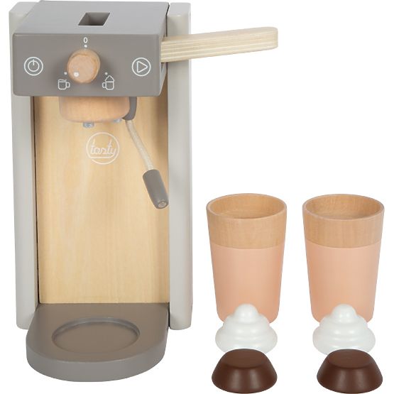small foot Machine à café en bois avec accessoires Tasty gris