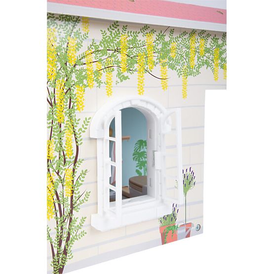 small foot Maison de poupée en bois avec terrasse