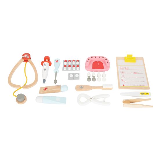 Mallette de médecin pour enfants Small Foot pour petits dentistes 2 en 1