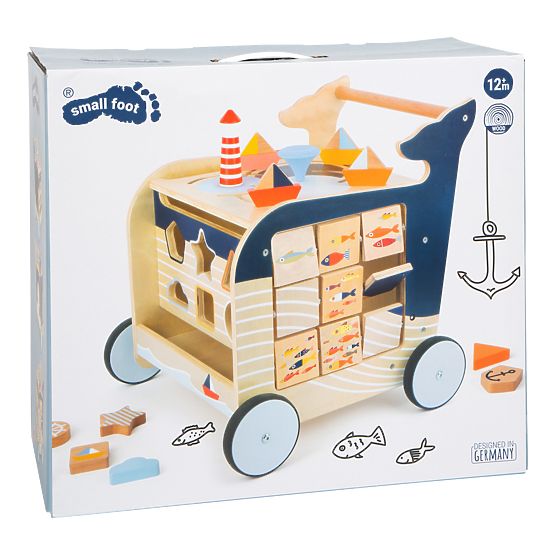 Small Foot Marcheur en bois Baleine