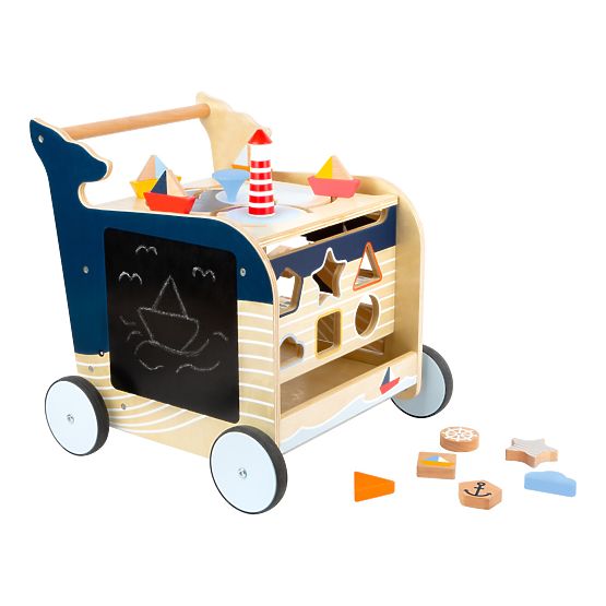 Small Foot Marcheur en bois Baleine