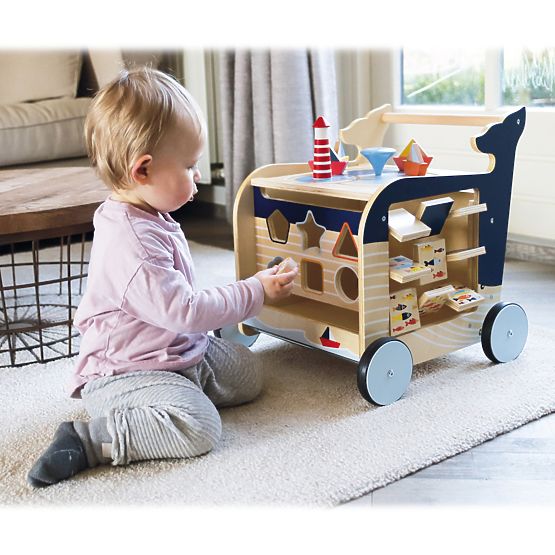 Small Foot Marcheur en bois Baleine