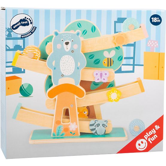 Piste en bois Small Foot aux couleurs pastel