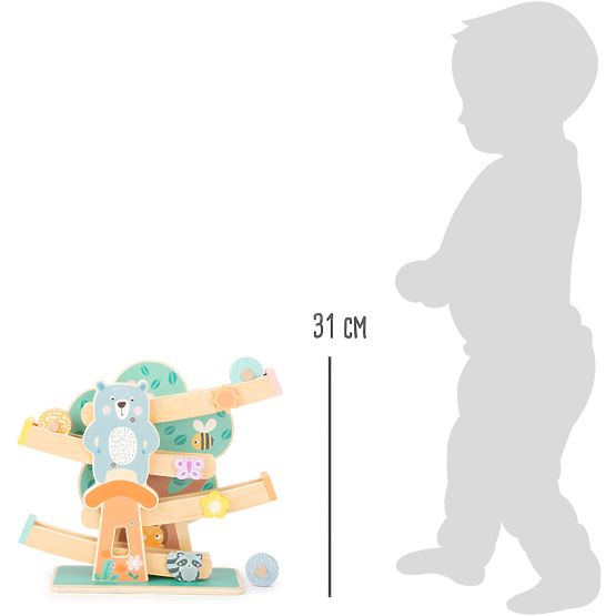 Piste en bois Small Foot aux couleurs pastel