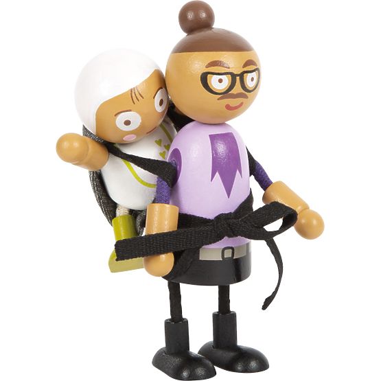 small foot Poupées flexibles famille avec enfant