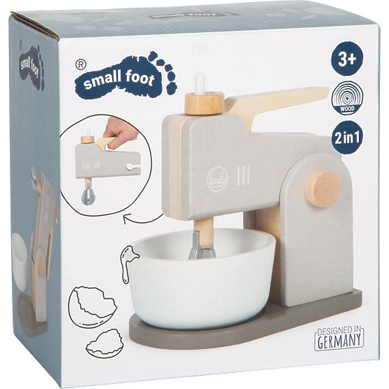 small foot Robot de cuisine en bois 2 en 1 Tasty gris