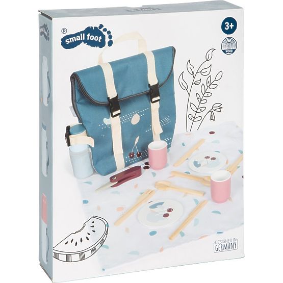 small foot Sac à dos de pique-nique avec accessoires Tasty