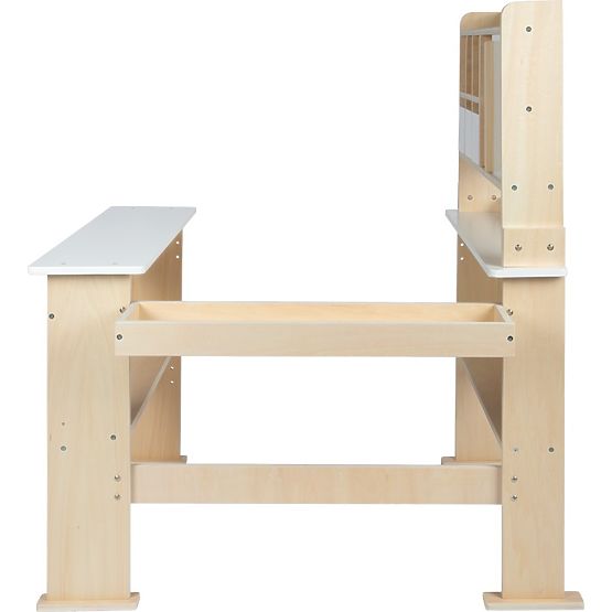small foot Stand de vente en bois blanc