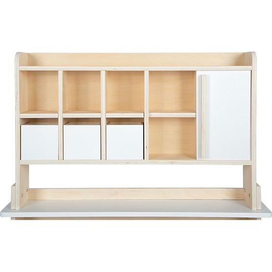 small foot Stand de vente en bois blanc