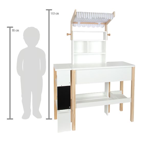 small foot Stand de vente en bois Fresh