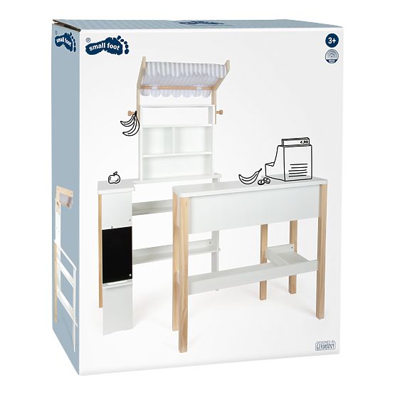small foot Stand de vente en bois Fresh