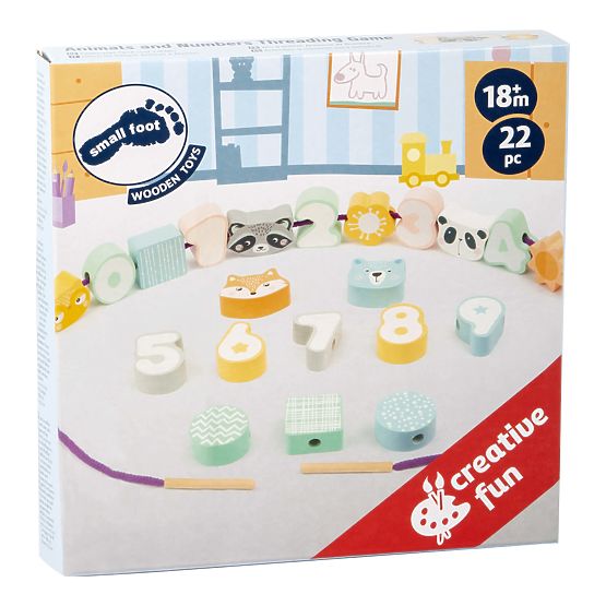 Small Foot Stringing perles aux couleurs pastel