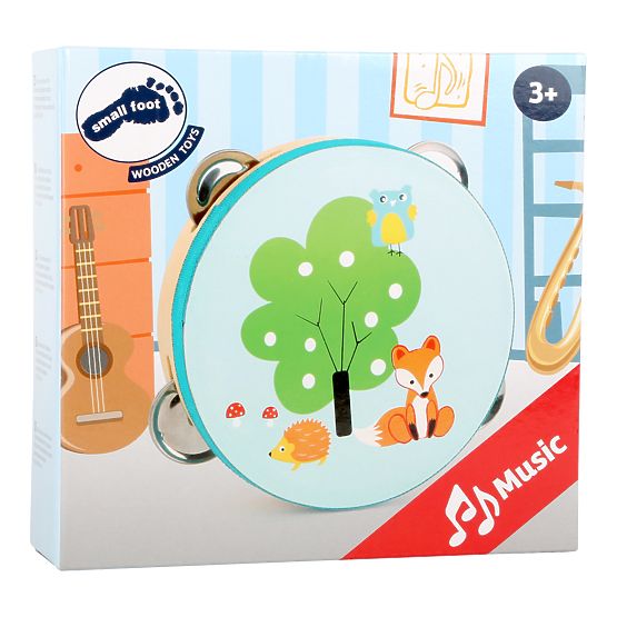 Small Foot Tambourin en bois avec anche